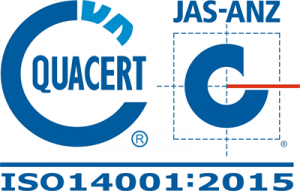 Mẫu dấu chứng nhận ISO 14001 của Quacert
