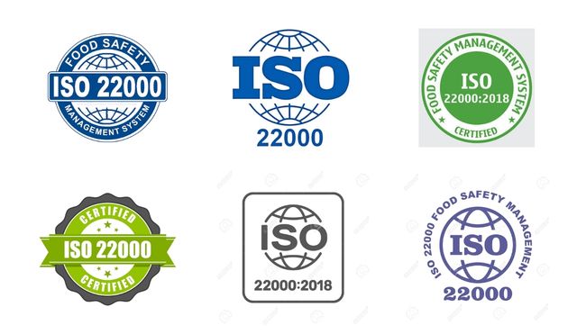 Logo ISO 22000 có nhiều mẫu thiết kế khác nhau, giúp nhận diện và truyền tải thông tin về hệ thống quản lý an toàn thực phẩm